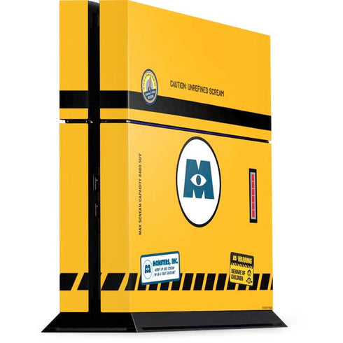 Disney Monsters Inc. Scream Canister PS4 Console Skin