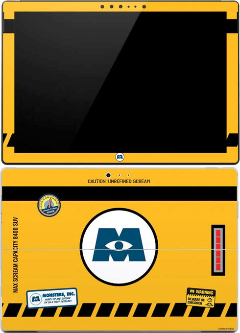 Disney Monsters Inc. Scream Canister Surface Pro (2017) Skin