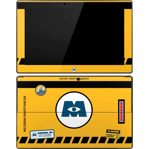 Disney Monsters Inc. Scream Canister Surface Pro Tablet Skin