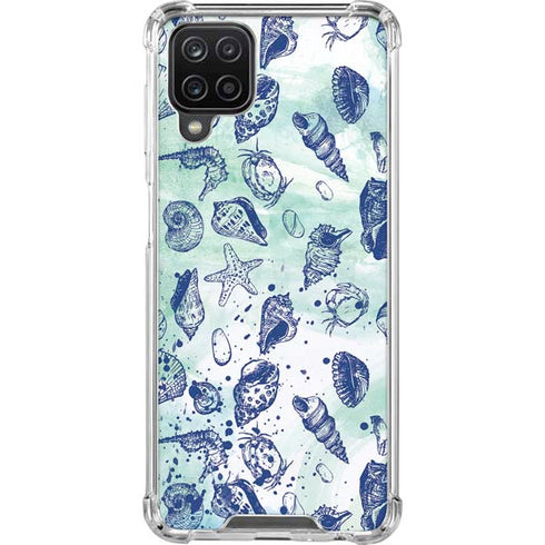 Sea Shell Variety Galaxy A12 Clear Case