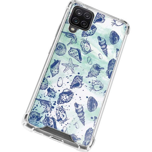 Sea Shell Variety Galaxy A12 Clear Case