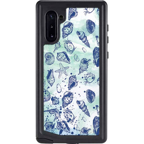 Sea Shell Variety Galaxy Note 10 Waterproof Case