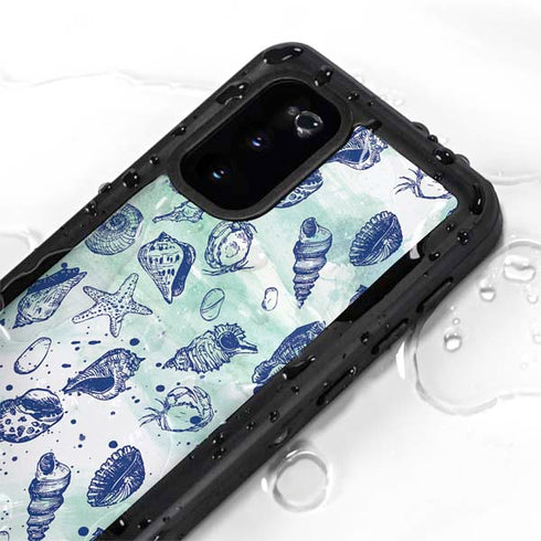 Sea Shell Variety Galaxy S20 Waterproof Case