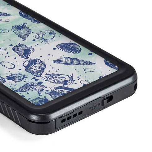 Sea Shell Variety Galaxy S23 Plus Waterproof Case