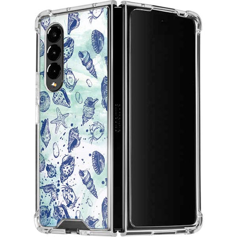 Sea Shell Variety Galaxy Z Fold4 5G Clear Case