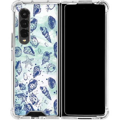 Sea Shell Variety Galaxy Z Fold4 5G Clear Case