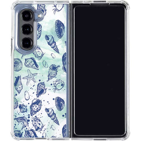 Sea Shell Variety Galaxy Z Fold5 5G Clear Case