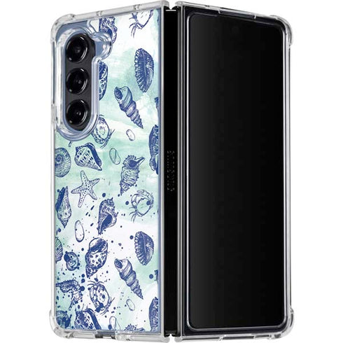 Sea Shell Variety Galaxy Z Fold5 5G Clear Case