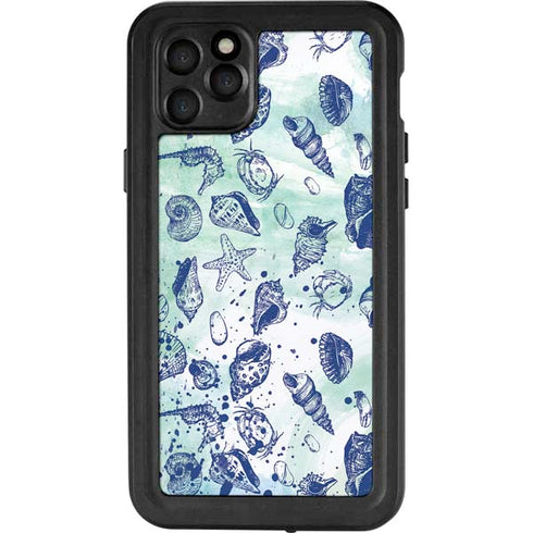 Sea Shell Variety iPhone 11 Pro Max Waterproof Case