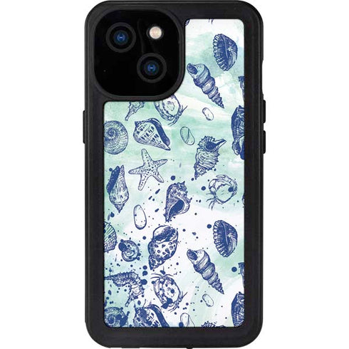Sea Shell Variety iPhone 13 Mini Waterproof Case