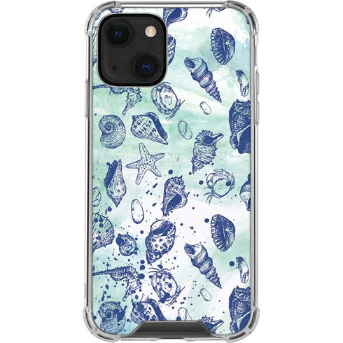 Sea Shell Variety iPhone 14 Plus Clear Case