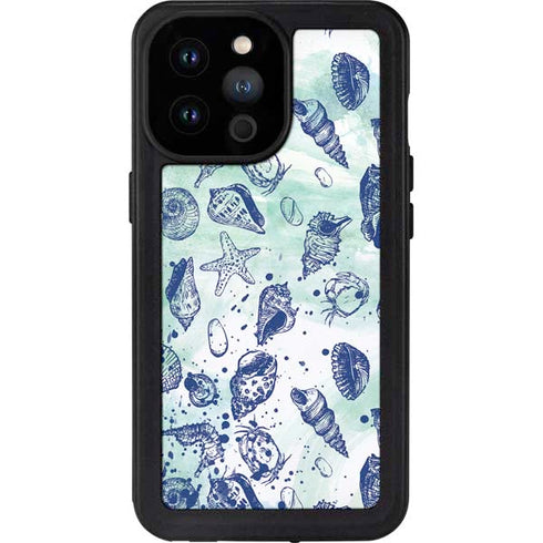 Sea Shell Variety iPhone 14 Pro Max Waterproof Case