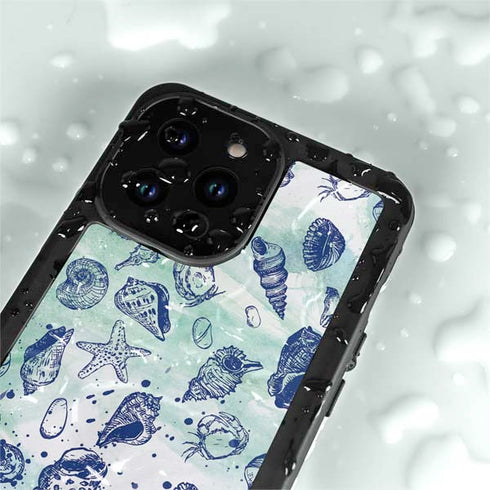 Sea Shell Variety iPhone 14 Pro Max Waterproof Case