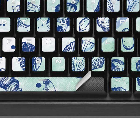 Sea Shell Variety K95 RGB PLATINUM Mechanical Gaming Keyboard Skin