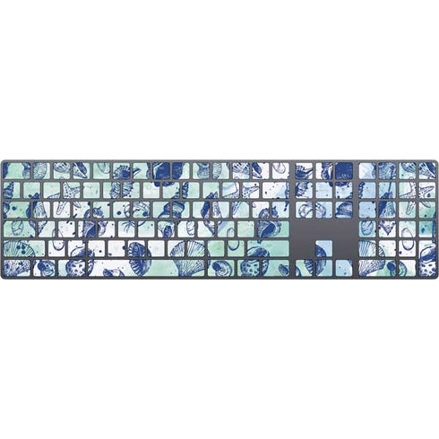 Sea Shell Variety Magic Keyboard with Numeric Keypad Skin