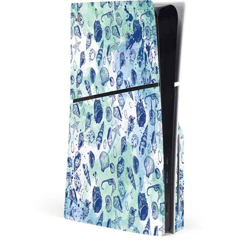 Sea Shell Variety PS5 Slim Disk Console Skin