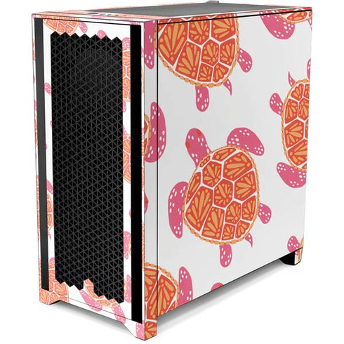 Cat Coq Sea Turtles Corsair 4000D Tempered Glass Mid-Tower ATX Case Skin