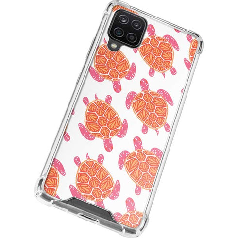Cat Coq Sea Turtles Galaxy A12 Clear Case