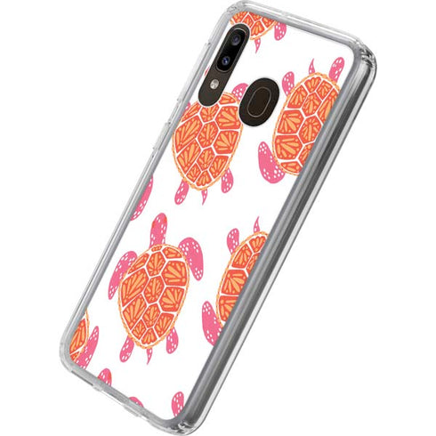 Cat Coq Sea Turtles Galaxy A20 Clear Case