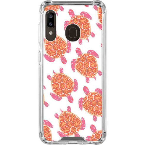 Cat Coq Sea Turtles Galaxy A30 Clear Case