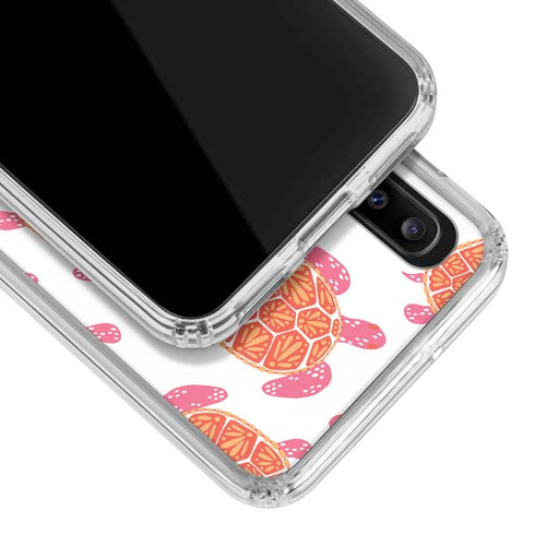 Cat Coq Sea Turtles Galaxy A30 Clear Case