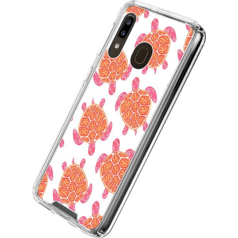 Cat Coq Sea Turtles Galaxy A30 Clear Case