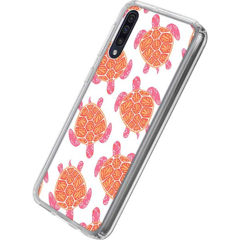 Cat Coq Sea Turtles Galaxy A50 Clear Case