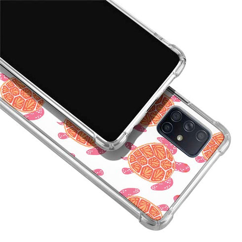 Cat Coq Sea Turtles Galaxy A51 5G Clear Case