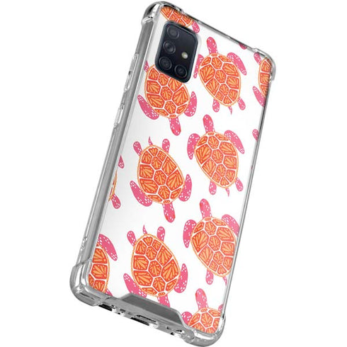 Cat Coq Sea Turtles Galaxy A51 5G Clear Case