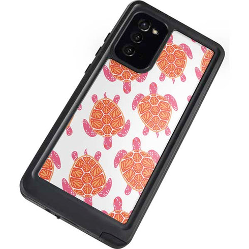 Cat Coq Sea Turtles Galaxy Note20 5G Waterproof Case