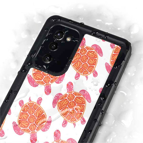Cat Coq Sea Turtles Galaxy Note20 5G Waterproof Case