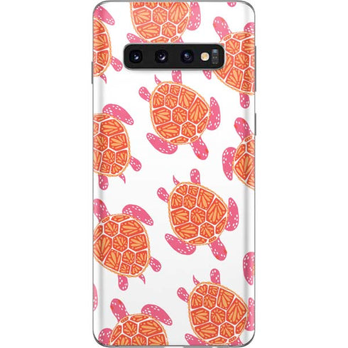 Cat Coq Sea Turtles Galaxy S10 Skin
