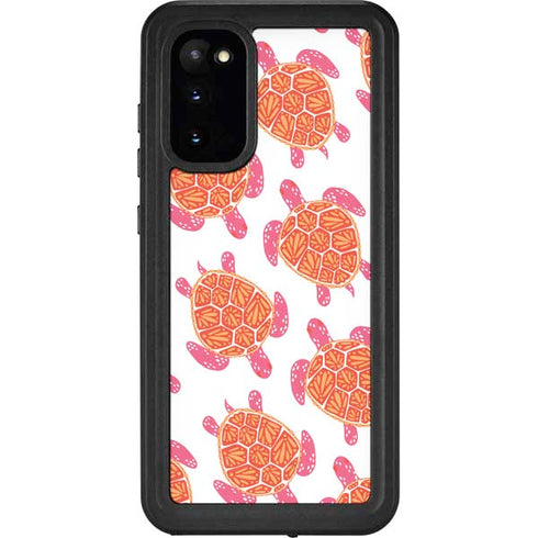 Cat Coq Sea Turtles Galaxy S20 Waterproof Case