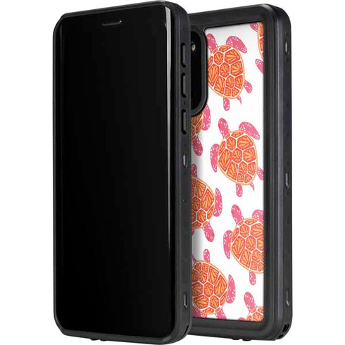 Cat Coq Sea Turtles Galaxy S20 Waterproof Case
