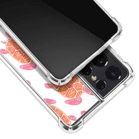 Cat Coq Sea Turtles Galaxy S21 Ultra 5G Clear Case