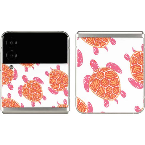 Cat Coq Sea Turtles Galaxy Z Flip3 5G Skin