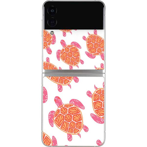 Cat Coq Sea Turtles Galaxy Z Flip3 5G Skin