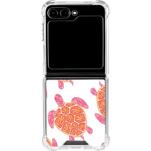 Sea Turtles by Cat Coq Galaxy Z Flip5 5G Clear Case