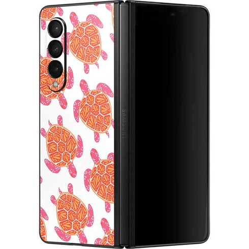Cat Coq Sea Turtles Galaxy Z Fold3 5G Skin