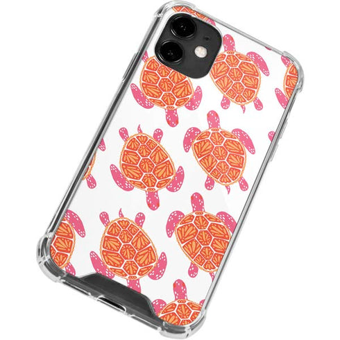 Cat Coq Sea Turtles iPhone 12 Clear Case
