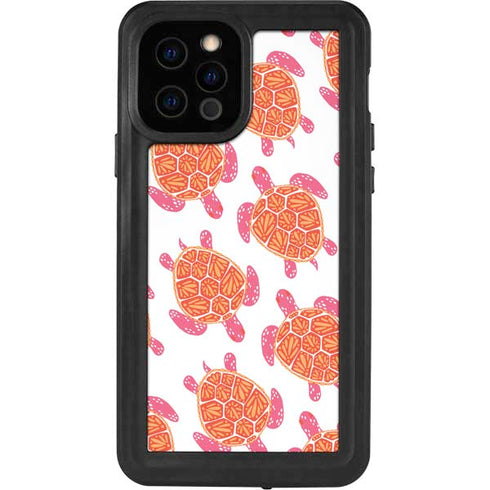 Cat Coq Sea Turtles iPhone 12 Pro Waterproof Case