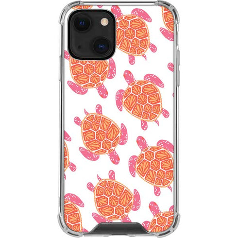 Cat Coq Sea Turtles iPhone 14 Plus Clear Case