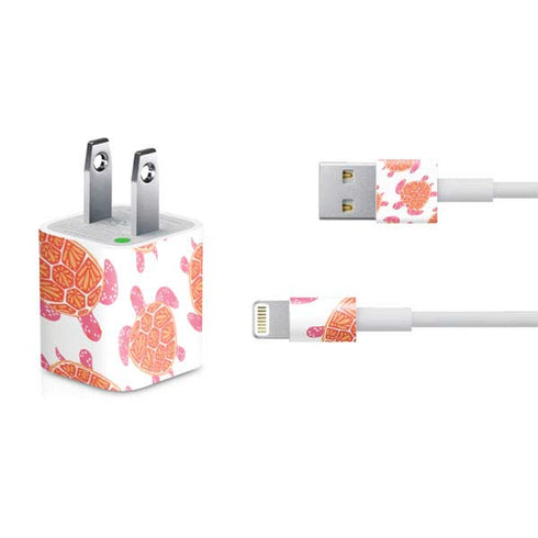 Cat Coq Sea Turtles iPhone Charger (5W USB) Skin