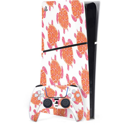 Sea Turtles by Cat Coq PS5 Slim Digital Edition Console Skin