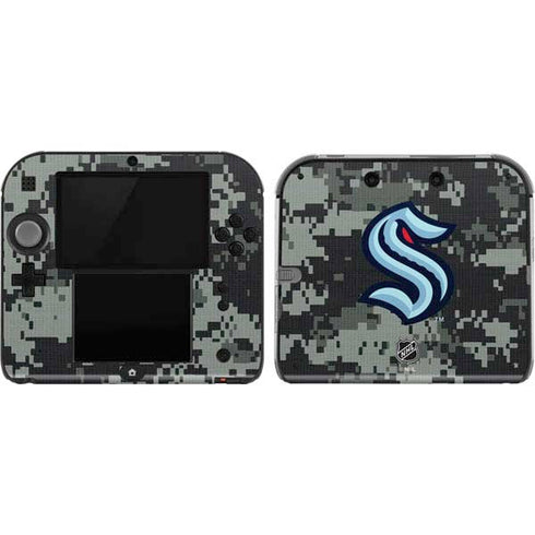NHL Seattle Kraken Camo Nintendo 2DS Skin