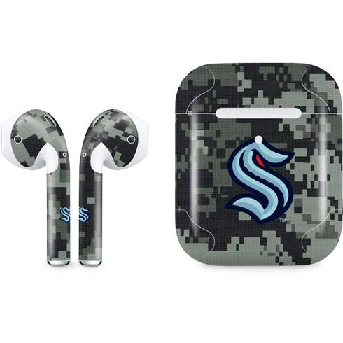 NHL Seattle Kraken Camo Apple AirPods 2 Skin