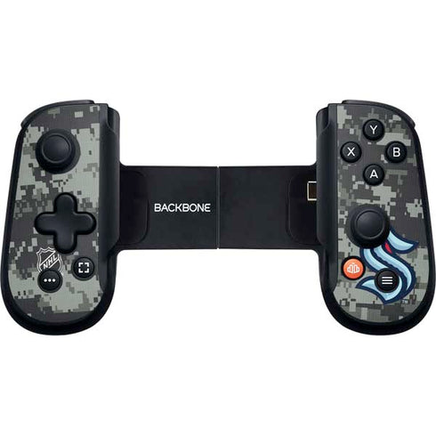 NHL Seattle Kraken Camo Backbone One for iPhone Game Controller Skin