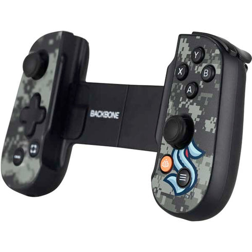 NHL Seattle Kraken Camo Backbone One for iPhone Game Controller Skin