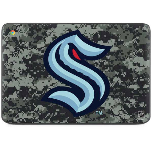 NHL Seattle Kraken Camo HP Chromebook Skin