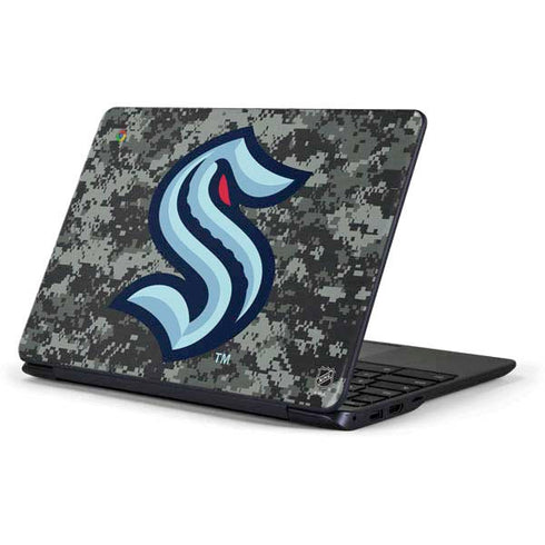 NHL Seattle Kraken Camo Samsung Chromebook Skin
